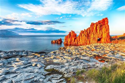 Italien Sardinien Rote Felsen von Arbatax